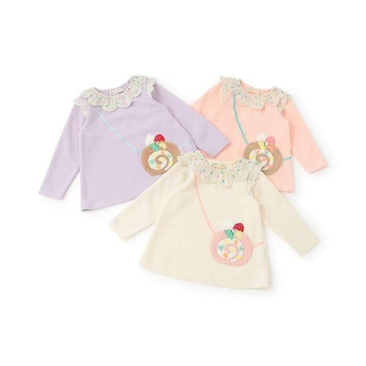 Roll Cake Small Shoulder Bag Sweatshirt,Lavender, medium image number 11