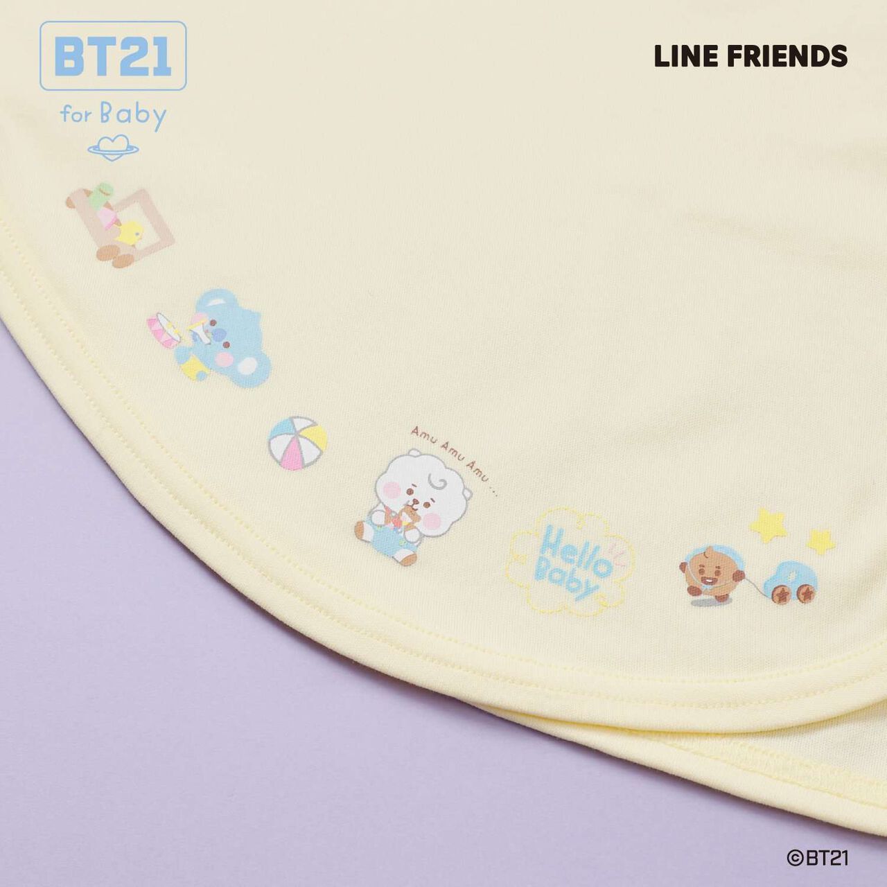 [BT21] Print & Embroidery Cape,Sax blue, large image number 2