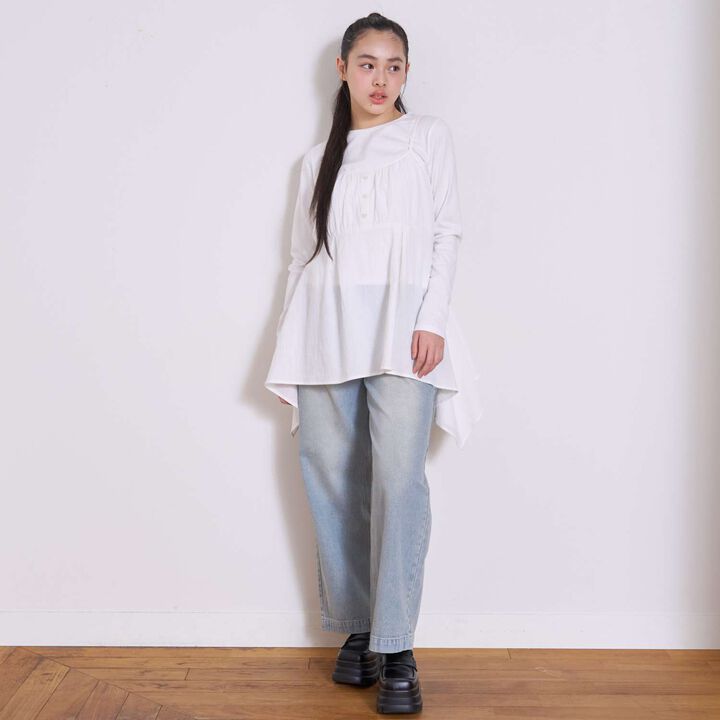 Asymmetrical Tunic Set,Black, medium image number 3