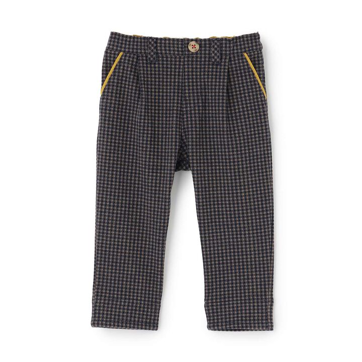 Cut Jacquard Checkered Pants,, medium