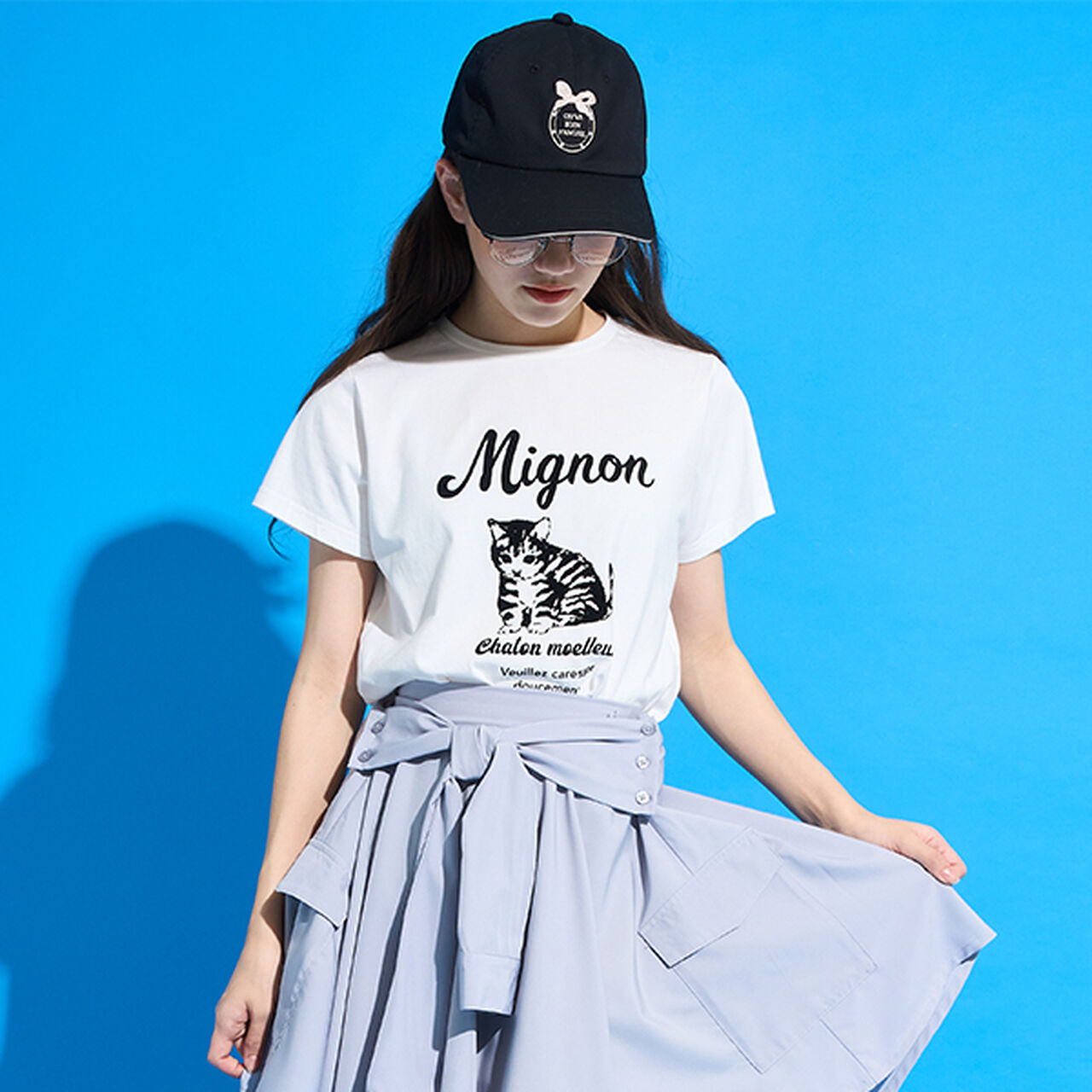 [New Colors Added Due to Popular Demand] [AMI] 5-Minute Sleeve Big Shirt x Compact T-Shirt,Off white, large image number 8