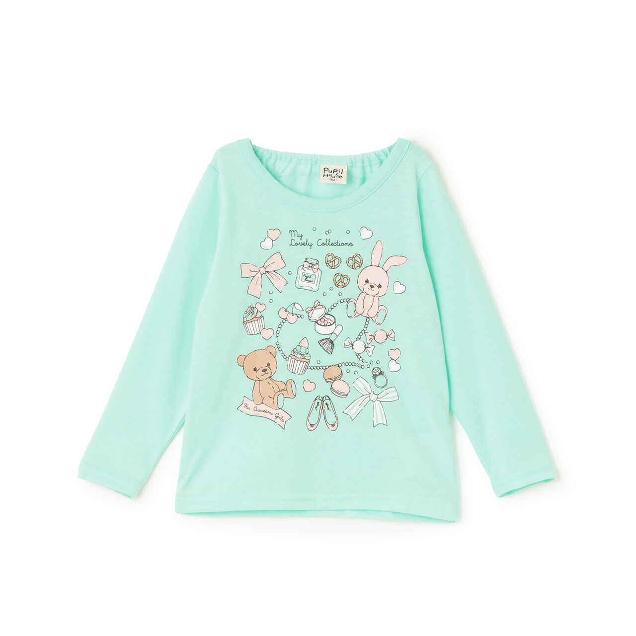 990T Long-Sleeve Character Goods,Emerald green, large image number 8
