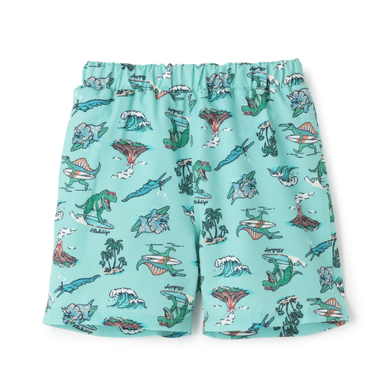[SWIM] Dinosaur All-Over Pattern Pants,Emerald green, large image number 6