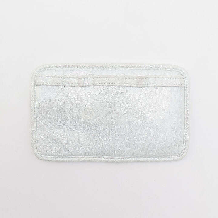 Sparkling Ribbon Flap Shoulder Bag with Pouch,Silver, medium image number 10