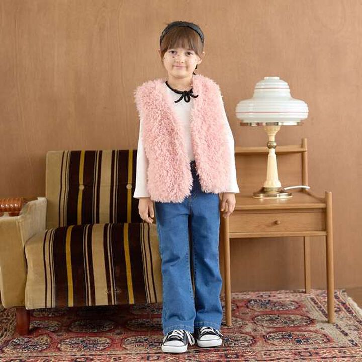 Fluffy Soft Fur Vest,Charcoal gray, medium image number 15