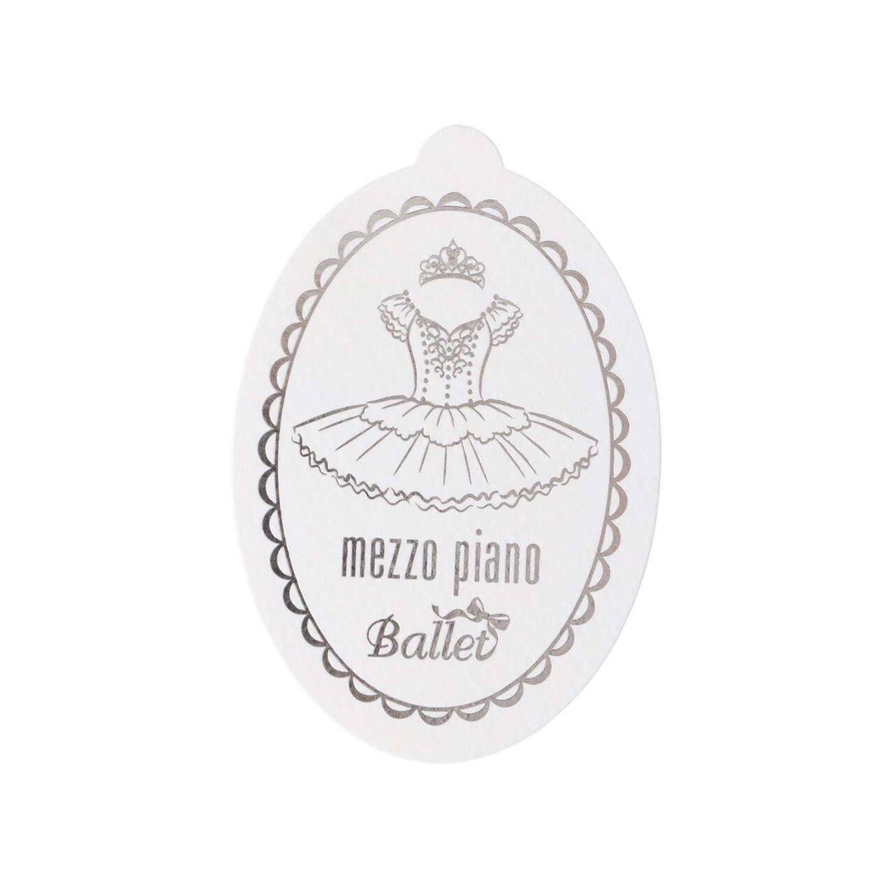 Ballet Scallop Trim Front-Opening Jacquard One-Piece Dress,Lavender, large image number 10