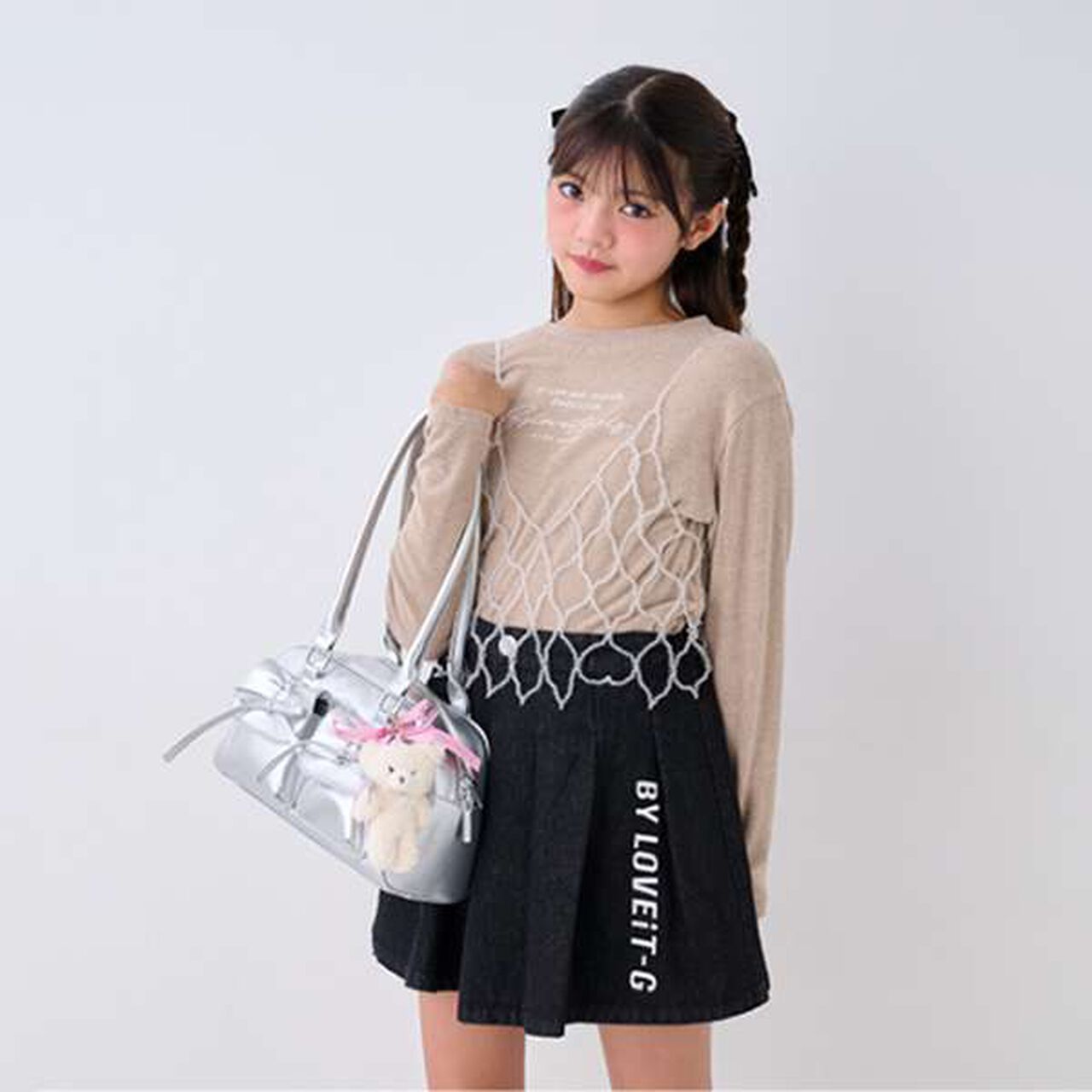 Micro-Fleece Long Sleeve T-Shirt,Black, large image number 5