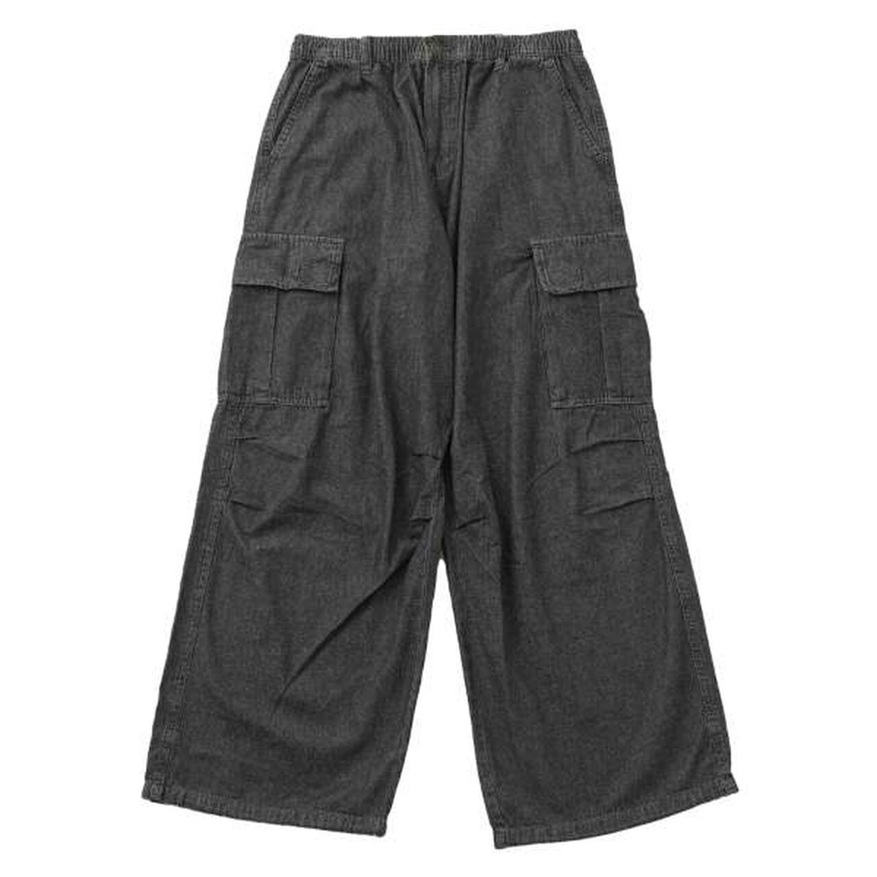 Light Denim Wide Cargo Pants,Deep blue, large image number 22