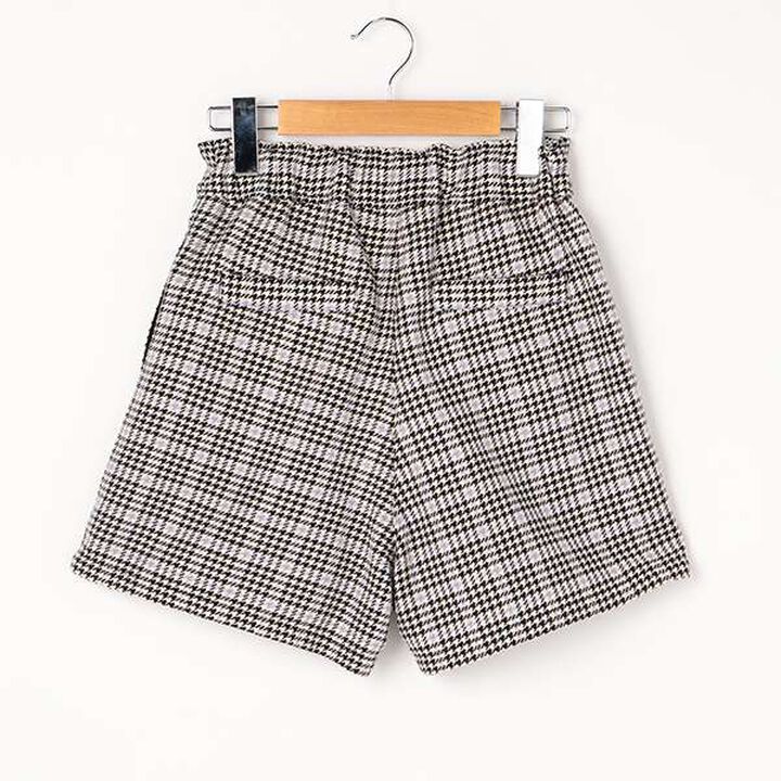 Houndstooth Shorts,Black, medium image number 1