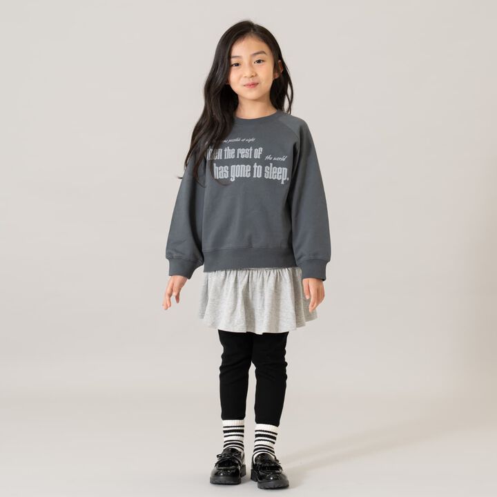 [365D.] [Matching with Dad] Raglan Sweatshirt Assortment Logo Pullover,Charcoal gray, medium image number 9