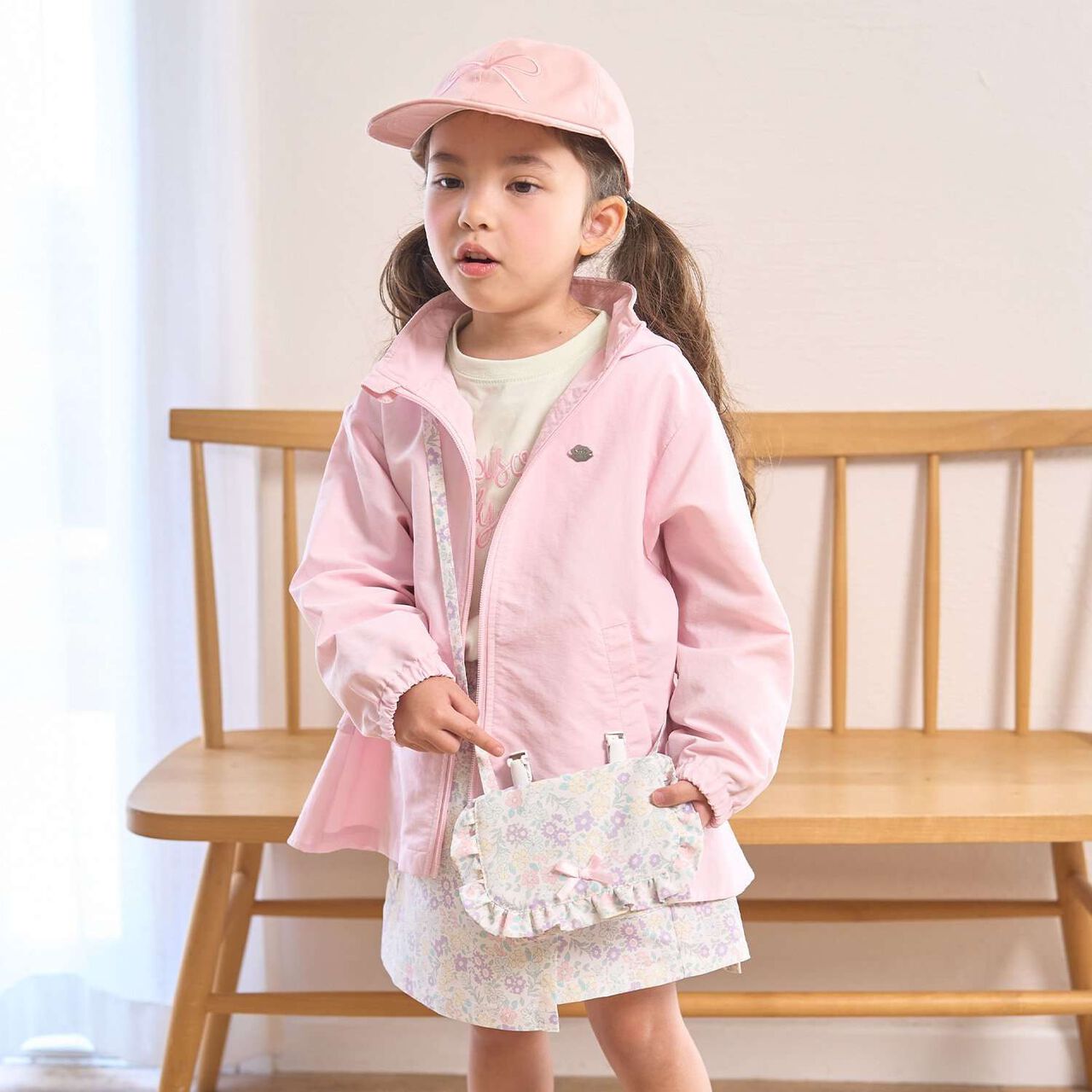 [School-Ready] [Water-Repellent, Anti-Stain, Durable, UV] Frill Detachable Pocket with Ribbon,Blue gray, large image number 22