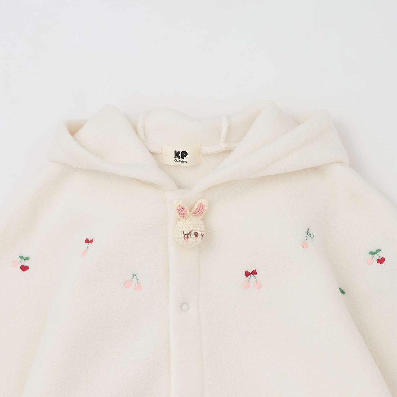 Fleece Cape with Bunny Ears,Pink, large image number 2