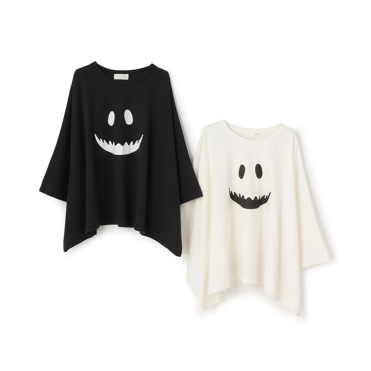 [Halloween] Stain-Resistant, Quick-Dry & UV-Protection Ghost T-Shirt,Ivory, large image number 9