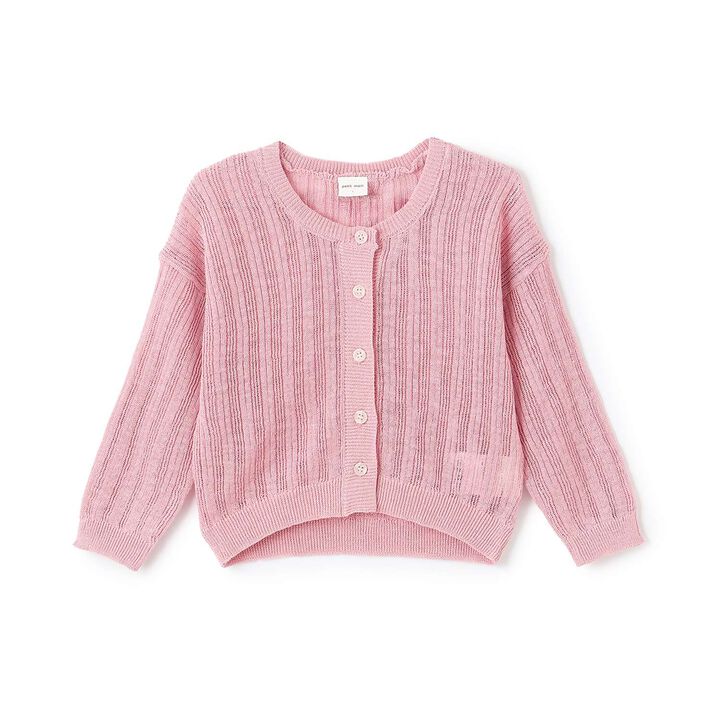 Sheer Cardigan,Cherry Pink, medium image number 9