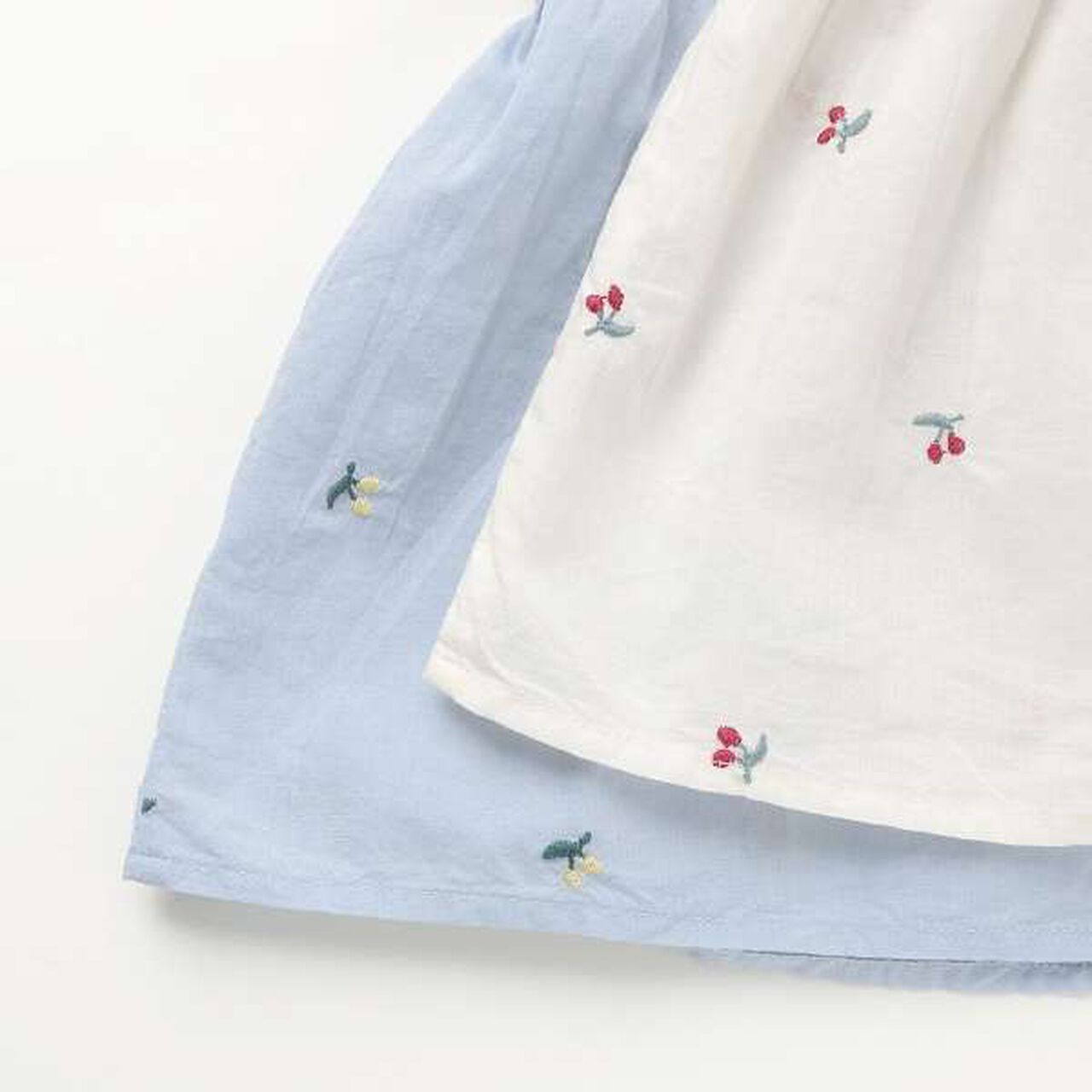 Cherry Embroidery Puff Blouse,Ivory, large image number 11