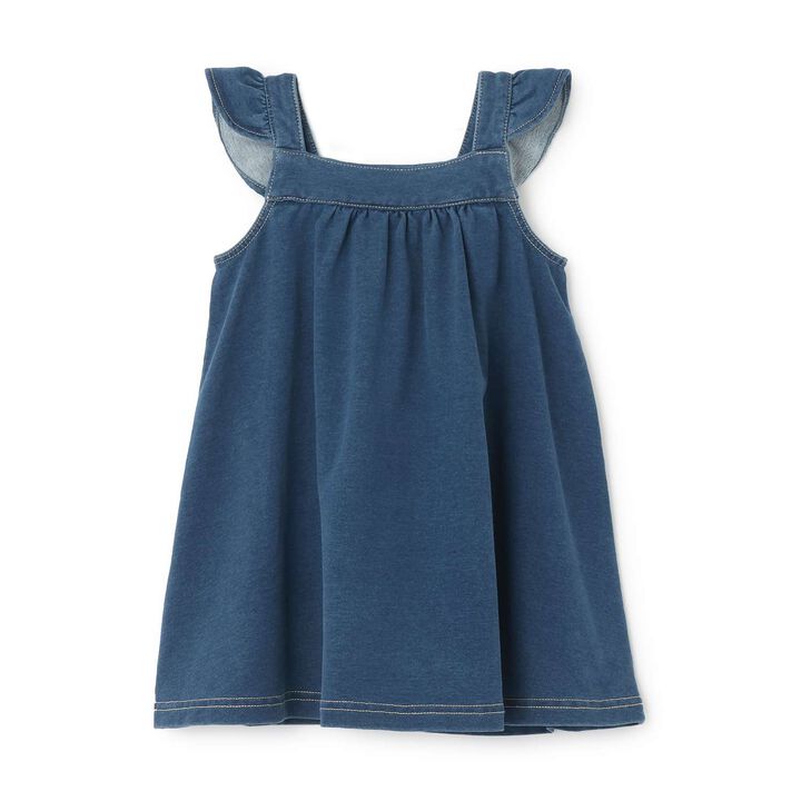 Strawberry Pocket Jumper Skirt,Navy, medium image number 1