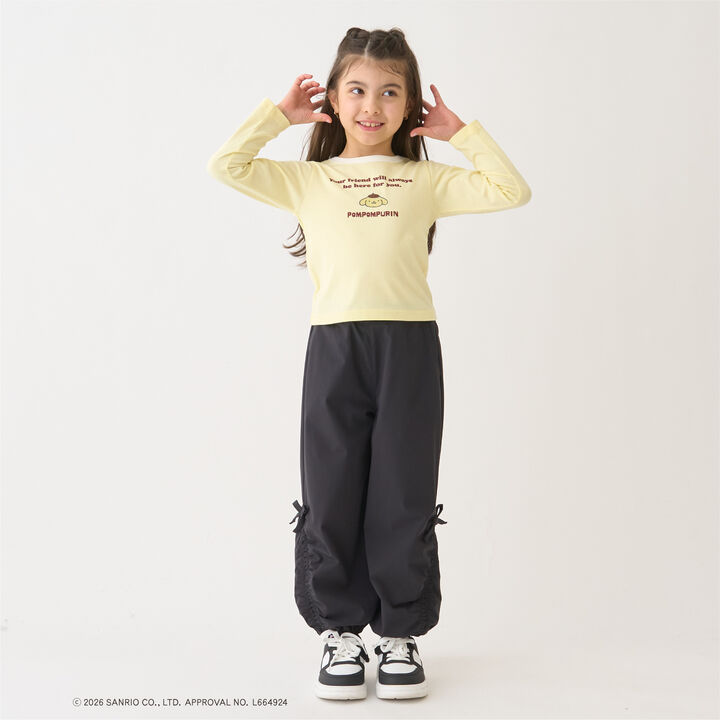 [Sanrio Characters] Ringer Long-Sleeve T-Shirt,Yellow, medium image number 2
