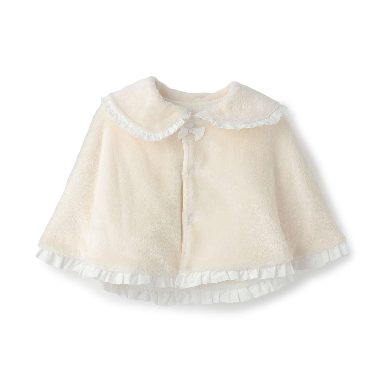Flocked Jacquard Reversible Cape,Light pink, large image number 2