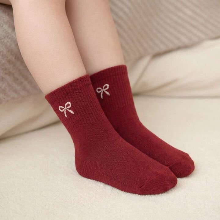 Ribbon Crew Socks [Kids' Clothing] [Girls],, medium