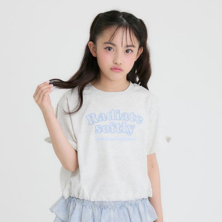 [Cool Touch] Ribbon Accent Short Sleeve T-Shirt,, medium