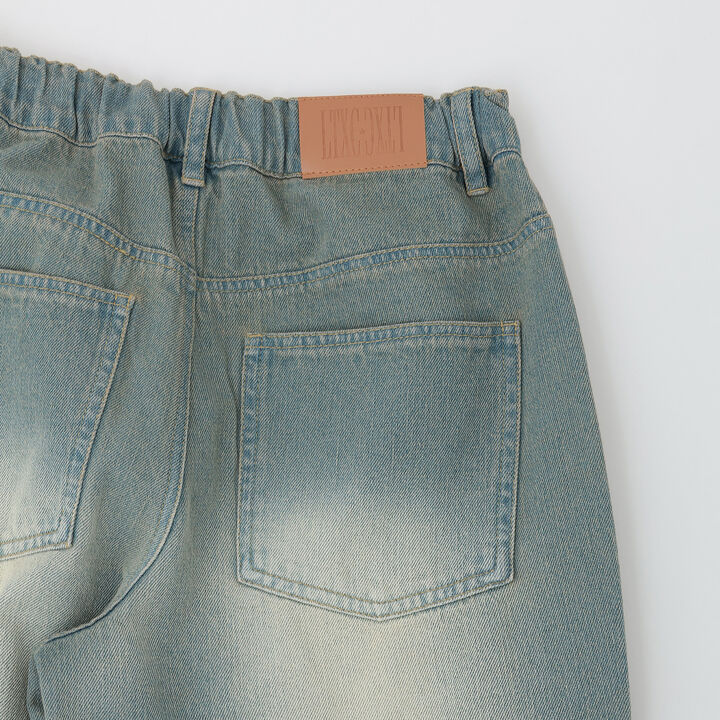 [LTXC] Distressed Denim Wide Pants [Set Available],Navy, medium image number 13