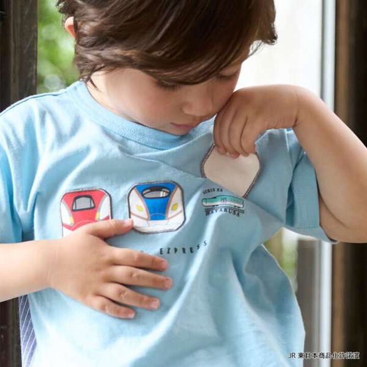 [Shinkansen] Assorted Patch Short Sleeve T-Shirt,Mocha tea, medium image number 2