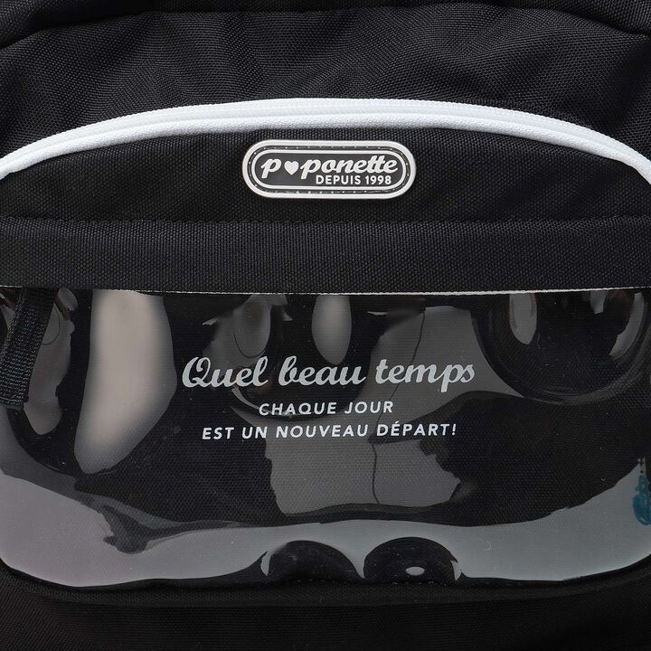 Casual Backpack with Charm,Black, medium image number 2