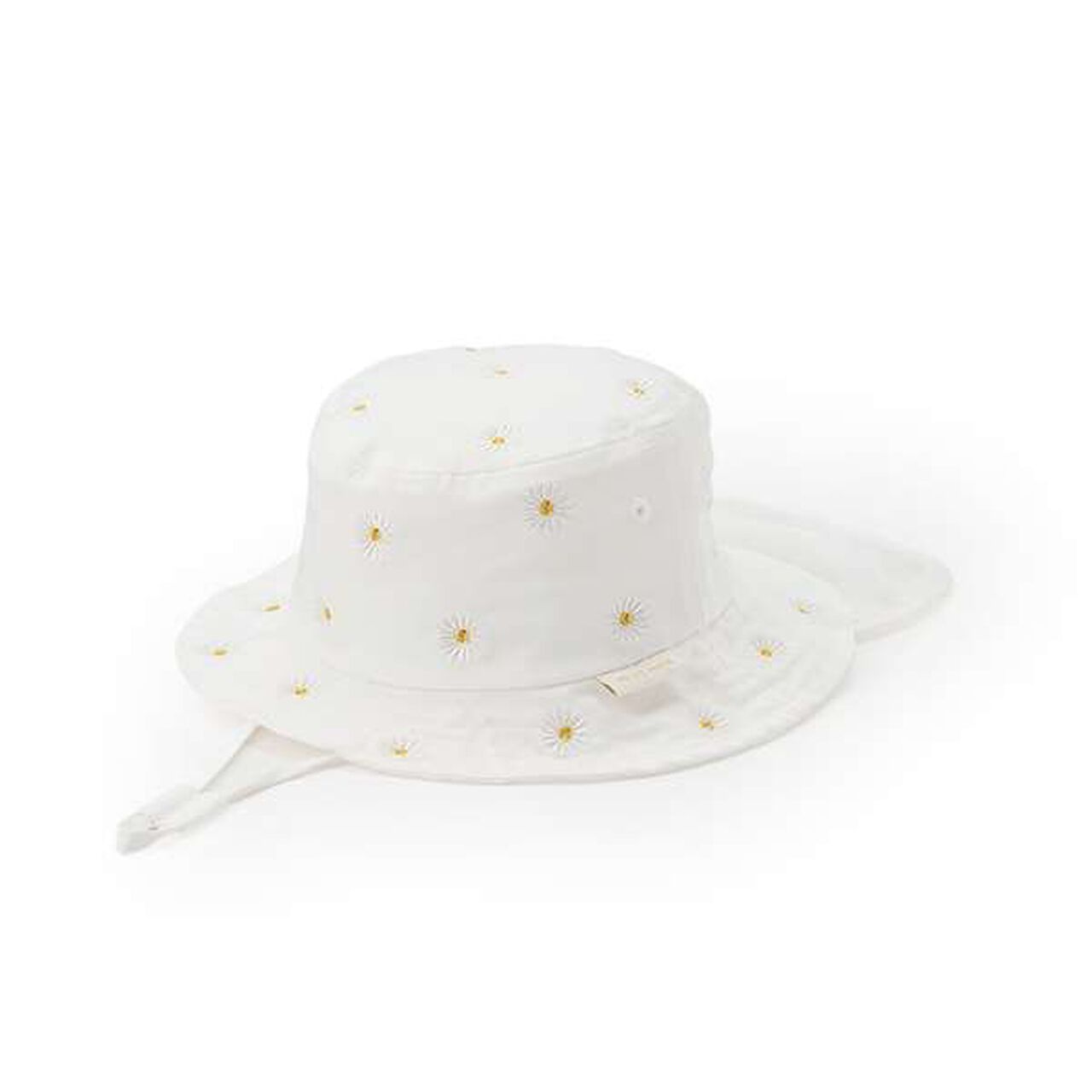 [Heat-Resistant] Embroidered Bucket Hat,Off white, large image number 0