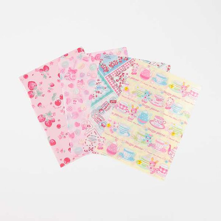 35th Archive Pattern A4 Clear File 4-Piece Set,Multi color, medium image number 4
