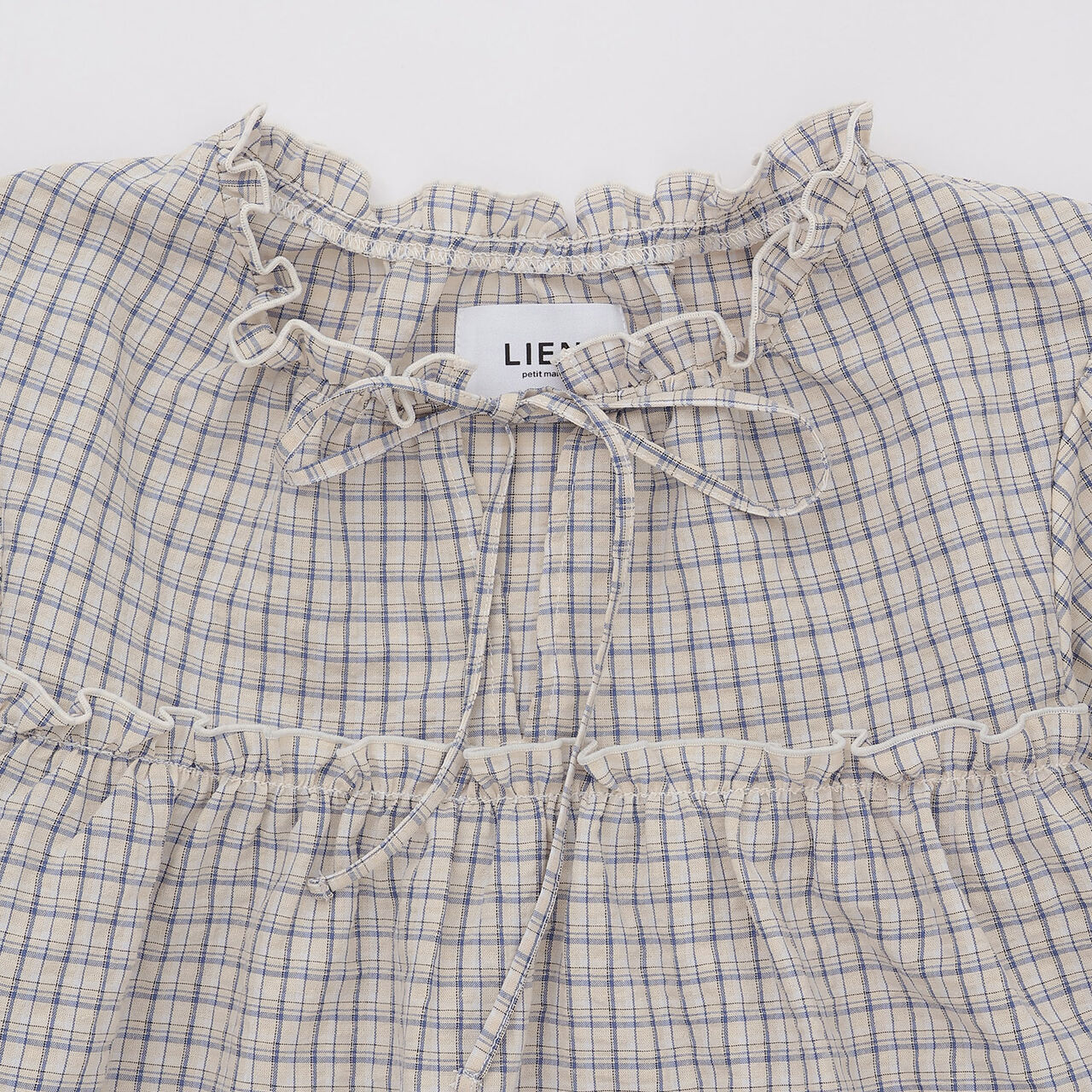 [Link] Gathered Puff Blouse,Pearl white, large image number 7
