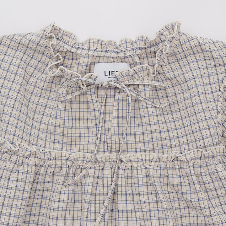 [Link] Gathered Puff Blouse,Pearl white, medium image number 7