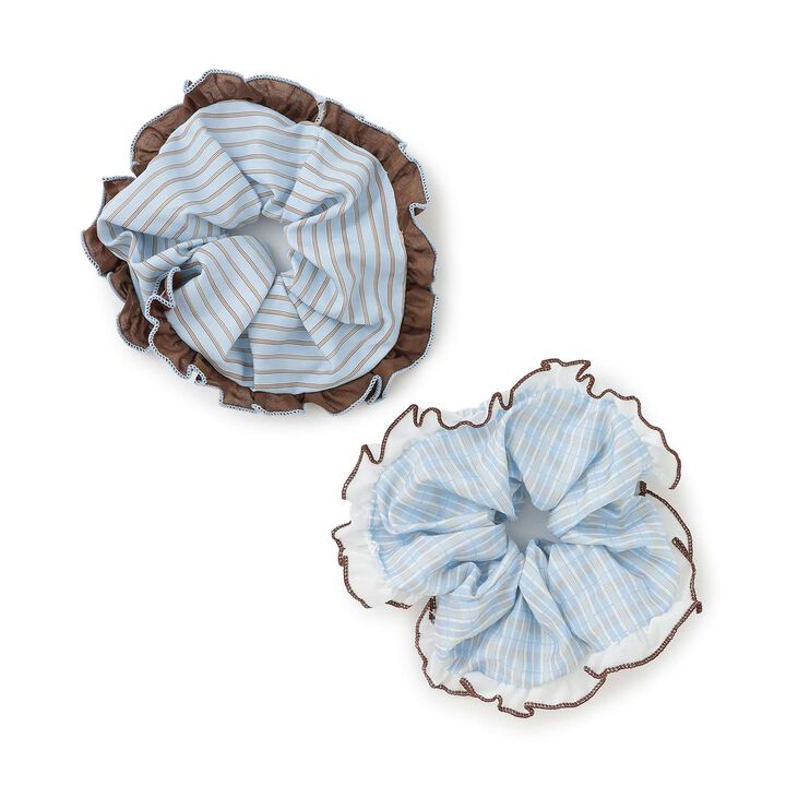 Frill Scrunchie Charm,Turquoise, medium image number 3