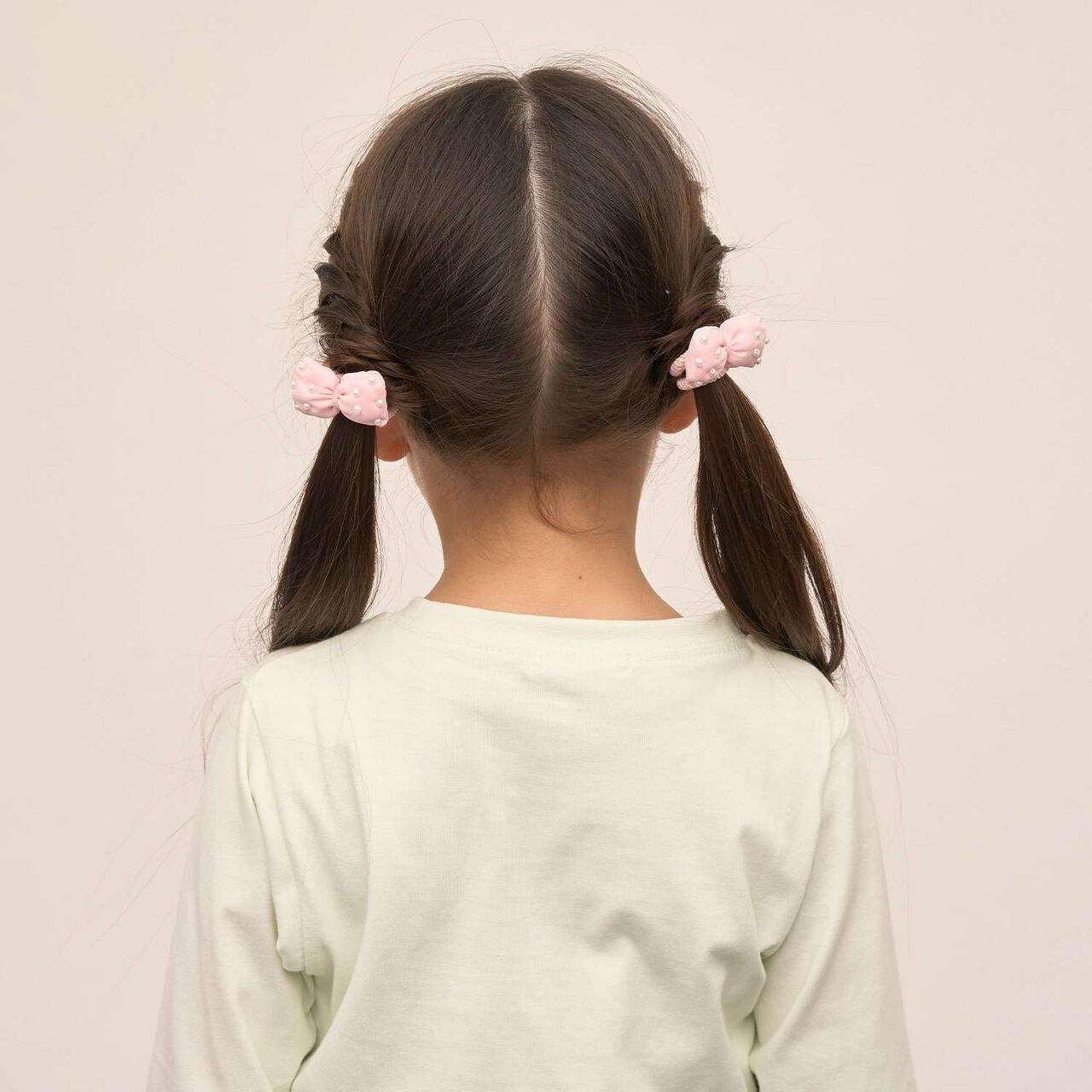 Puffy Ribbon Hair Ties (Set of 2),Sax blue, large image number 7