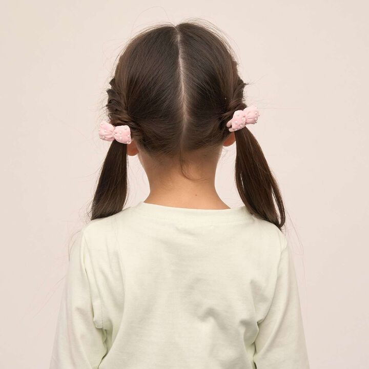 Puffy Ribbon Hair Ties (Set of 2),Sax blue, medium image number 7