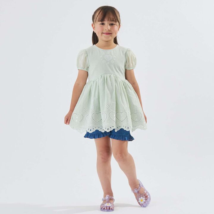 [100% Cotton] Cutwork Lace Tunic,Mint, medium image number 0