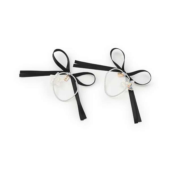 Star Ribbon Ponytail Holder,Blue, medium image number 1