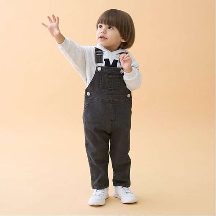 Stretch Denim Overalls,Navy, medium image number 10