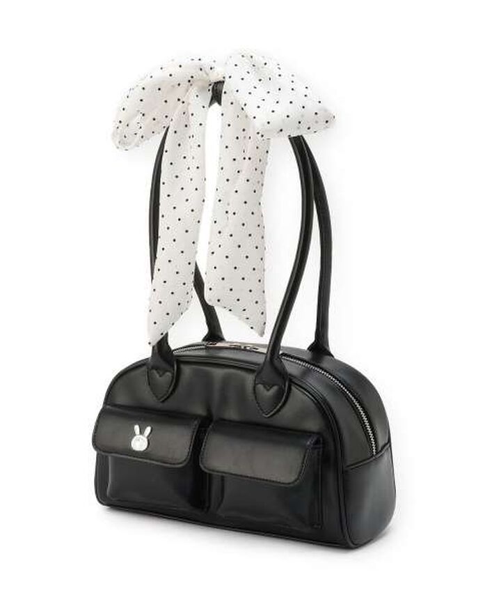 Berie-chan Ribbon Boston Bag,Red, medium image number 4