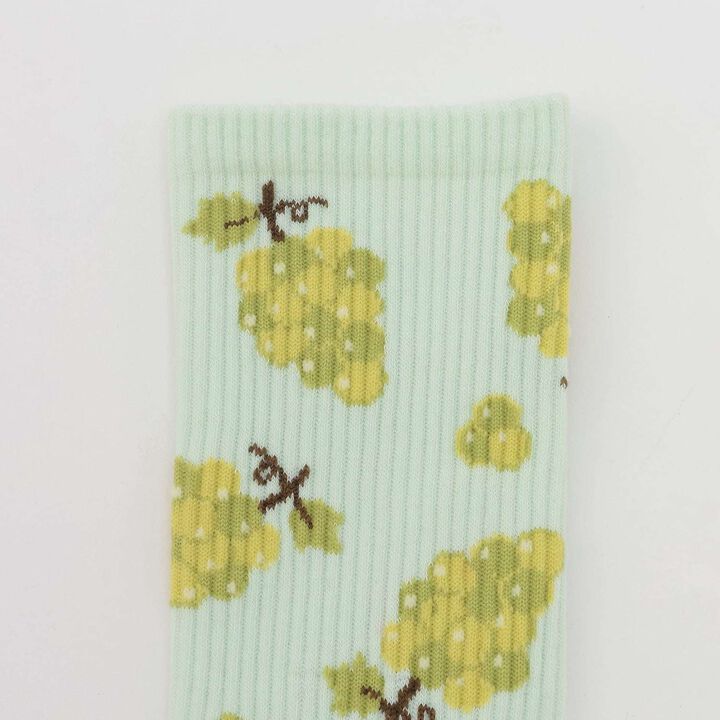 [GOKUGOKU] Fruit Pattern Crew Socks,Pink, medium image number 8