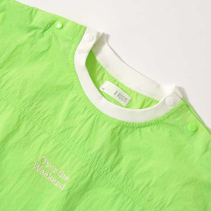 Easy Wide Nylon T-Shirt,Light khaki, medium image number 14