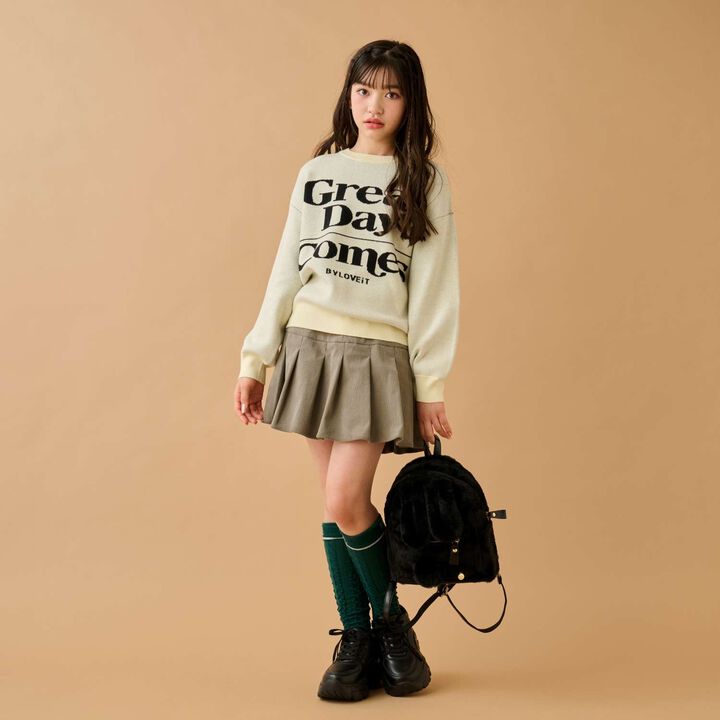 Bunny Ear Fur Backpack,Black, medium image number 2