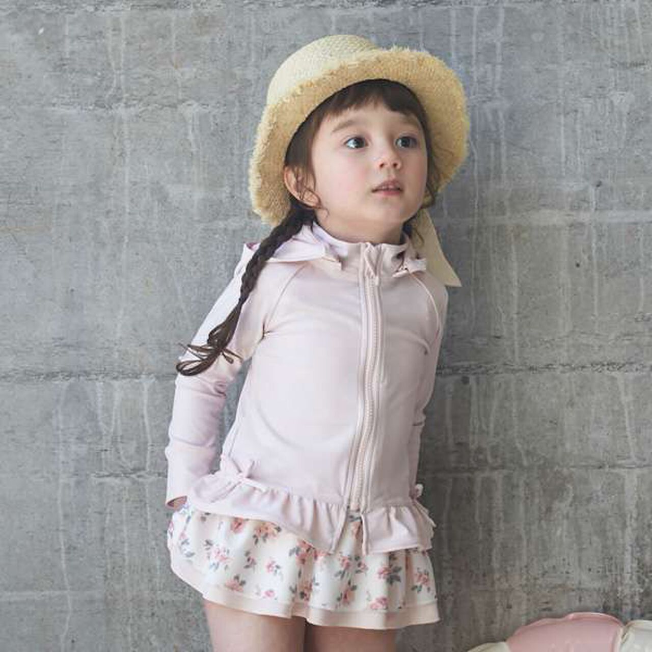 [SWIM] Ruffle Rash Guard,Light pink, large image number 0