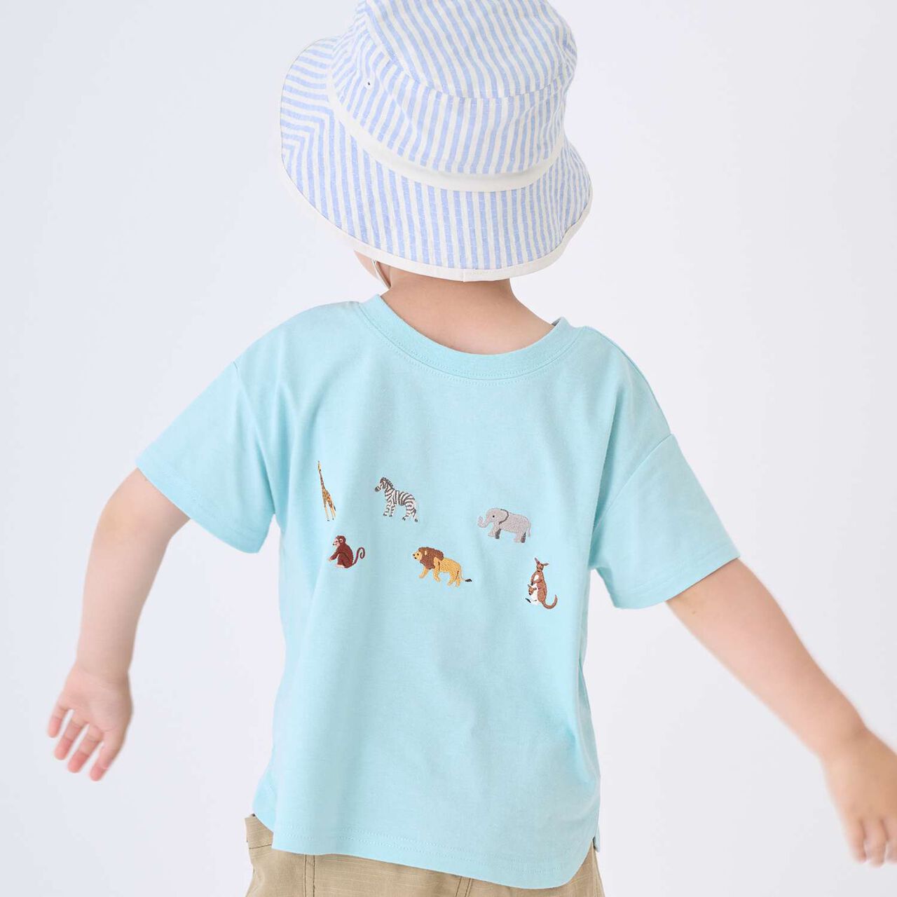 [Cool Touch] Reversible 2WAY Short Sleeve T-Shirt,Light pink, large image number 8