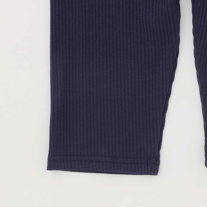 [365D] Anti-Stain Ribbed 3/4 Leggings,Pink, medium image number 3