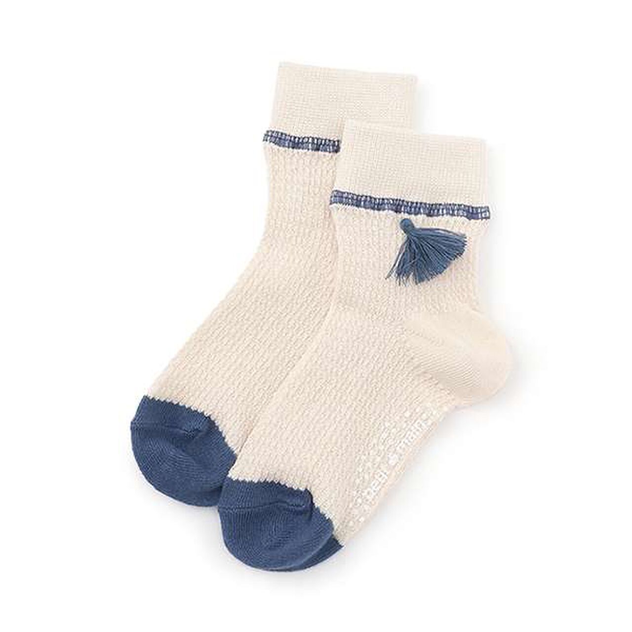 Tassel Socks,Pearl white, large image number 0
