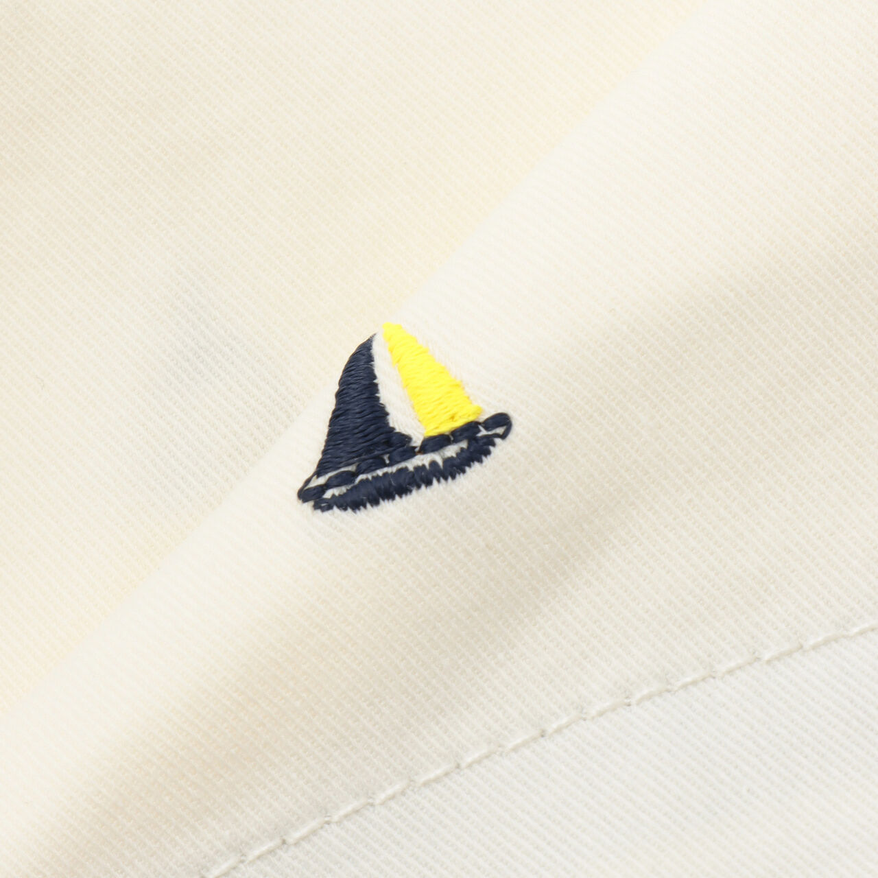 Yacht Embroidery Half Pants,Pearl white, large image number 9