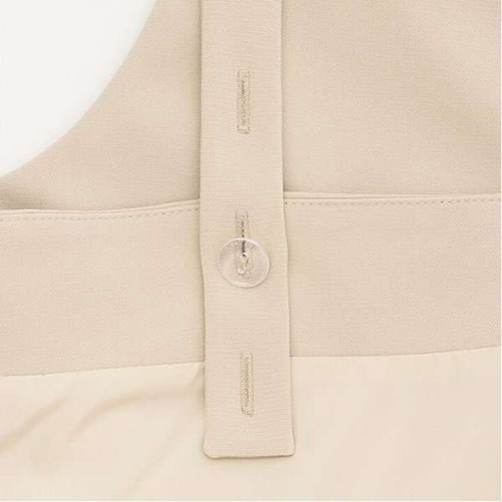 [Graduation Attire] Tuck Flare Jumper Skirt,Light beige, medium image number 11