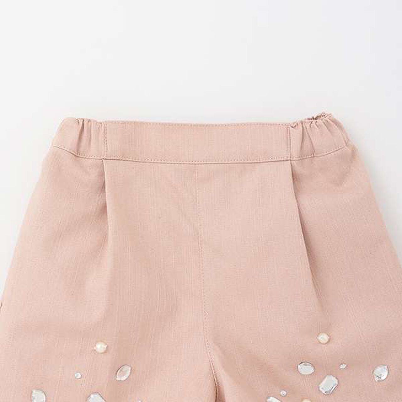 Belted Shorts with Jewels,Pink, large image number 2