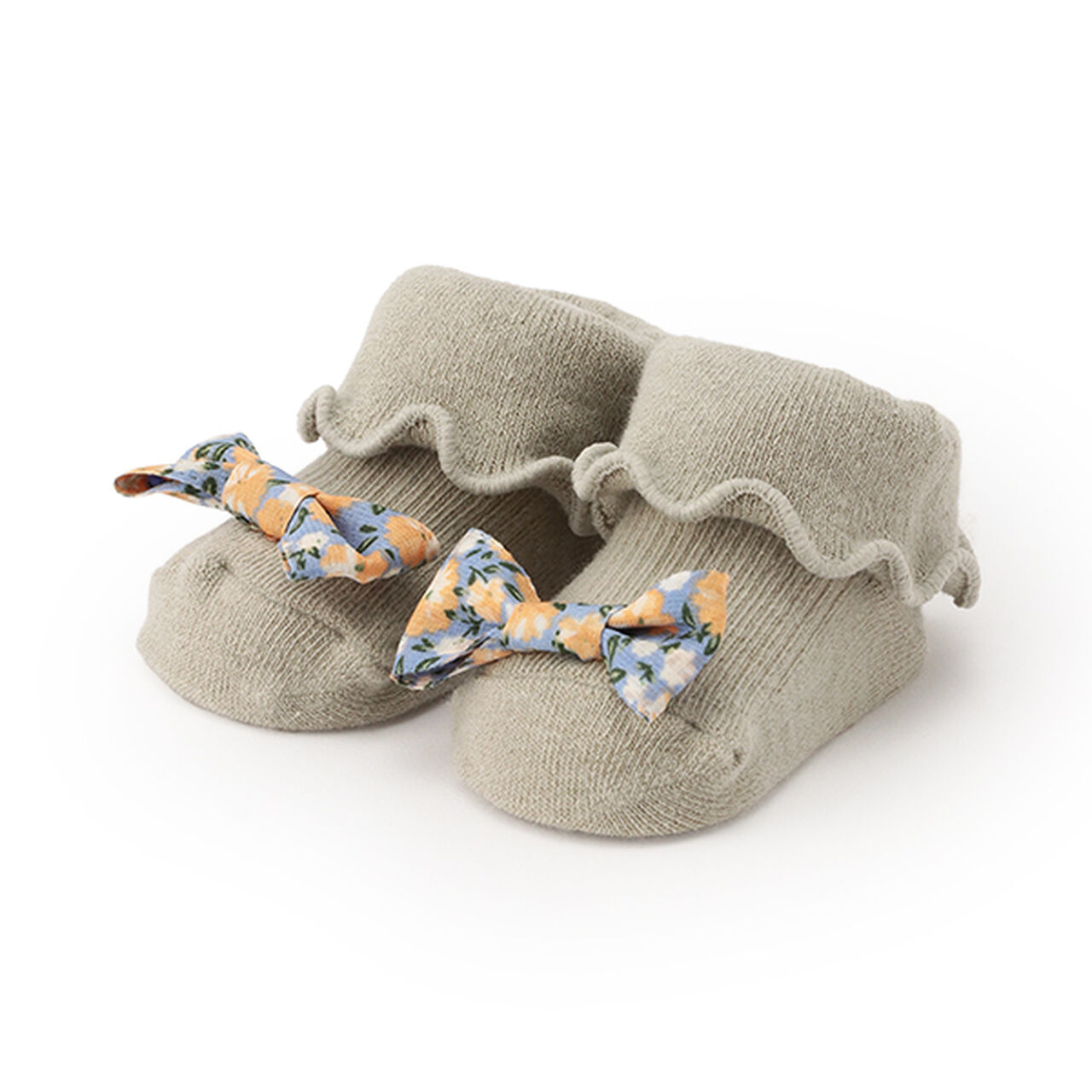 Mellow Ribbon Cup Socks,Light green, large image number 0