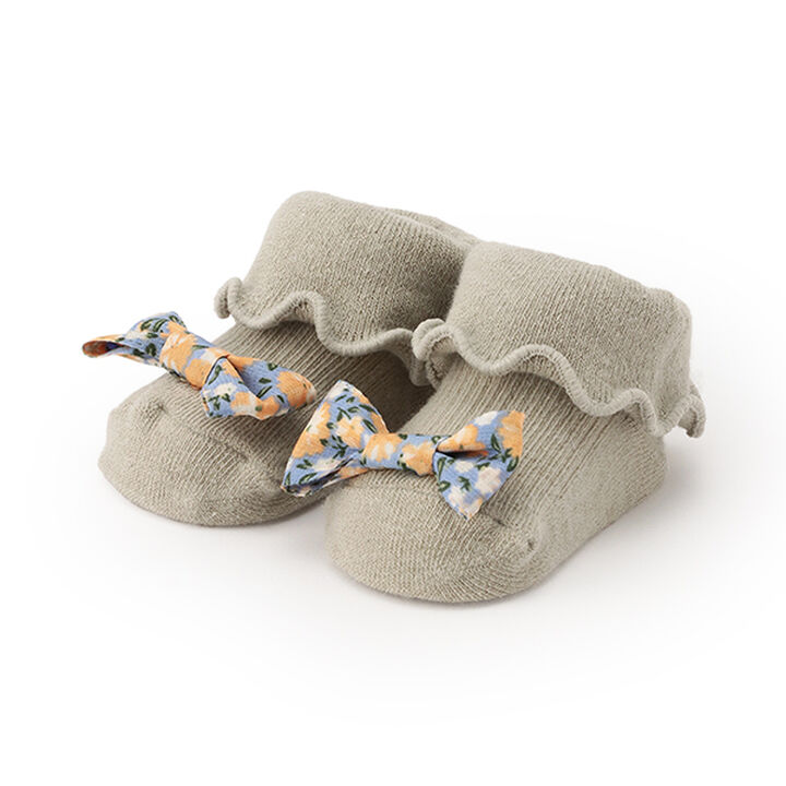 Mellow Ribbon Cup Socks,Light green, medium image number 0